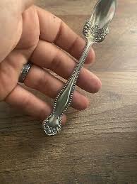 Silverplated Fruit Spoon W in Diamond Unknown Pattern | eBay