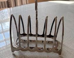 Antique Silver Toast Rack With Six Slots - Etsy
