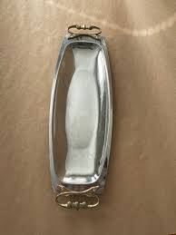 Vintage Kromex Silverplate Oblong Serving Tray With Handles - Etsy