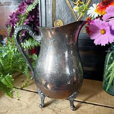 Vintage Leonard Silver Plated Water Pitcher With Ice Stopper ...