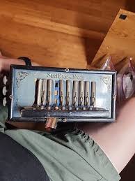 Vtg Beaver Brand Steel Bronze Reeds Germany Wood Handmade ...