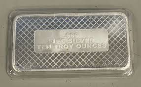 10 oz. Silver Silvertowne American Flag Bar .999 Fine Silver ...
