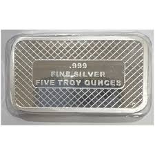 5 oz Silver Bar SilverTowne American Flag Design - 999 Fine ...