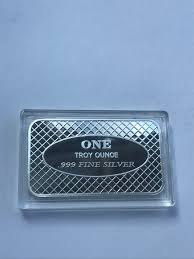 Shark Silver Bar .999 Fine Silver, 1 oz In Clear Protective ...