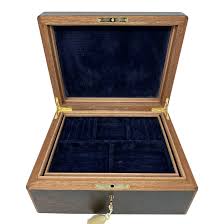 Mahogany Wood Vintage Handmade Jewelry Casket Box Manning of ...