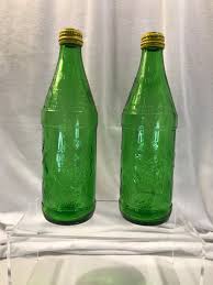 Vintage Simba Green Glass Soda Bottle Set With Lion ...