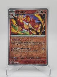Simisear [Reverse Holo] 21/182 Pokémon TCG Paradox Rift ...