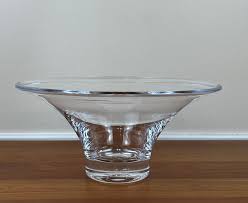 Simon Pearce HANOVER Hand Blown Glass 12 ¾” Footed Bowl ...