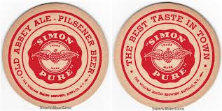 Simon Pure Old Abbey Pilsener Beer Coaster