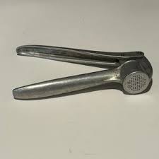 Vintage Garlic Press Made in Italy Aluminum Kitchen Utensil Seasoning Retro Hand Held - Etsy