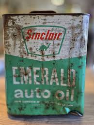 VTG Sinclair Emerald Auto Oil 2 Gallon Motor Oil Gas Can ...