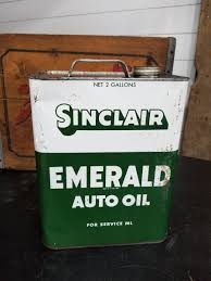 1948 2 Gallon Sinclair Emerald Motor Oil Can Inv#426 | eBay