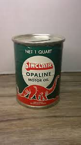 vintage Sinclair Opaline motor oil advertising oil can still bank Z100 | eBay