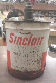 Vintage Sinclair Opaline Motor Oil 5 Gallon Can 20&20W Reg ...