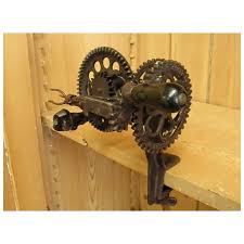 Intriguing 1880s Sinclair-Scott Cast iron Apple and Peach Peeler. For Sale at Ruby Lane