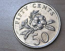 1988 Singapore 50 Cents Yellow Allamanda Plant | eBay