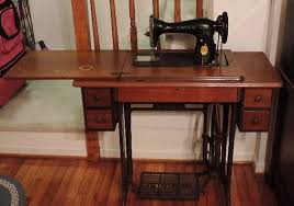 Vintage sewing machine collection with pink Atlas