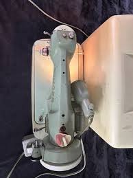 Vintage Singer Sewing Machine 185J Mint Green Portable W ...