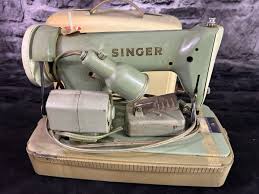 Vintage Singer 185J Vintage Green Sewing Machine Pedal ...