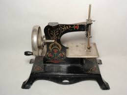 Vintage Casige Germany Child's Sewing Machine Floral Tulip Pattern *As-Is* | eBay