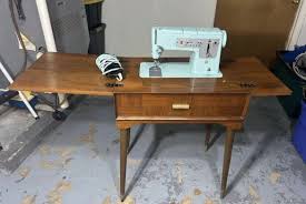 Antique Singer Sewing Machine Robins Egg Blue Model 338 In ...