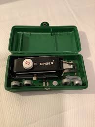 Singer Sewing Machine Vintage Antique Green Accessories Plastic Box | eBay