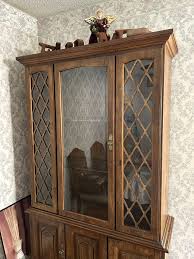 Vintage China Cabinet With Lights