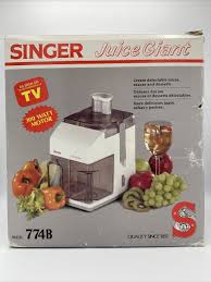 Singer Juice Giant Juice Extractor Model 774B White VINTAGE ...