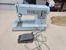 Vintage Singer Sewing Machine Model 348 Robin Egg Blue With ...