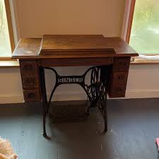 Antique Singer Cast Iron Sewing Table