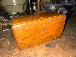 Antique Singer Puzzle Box Assorted Attachments and Bobbin ...