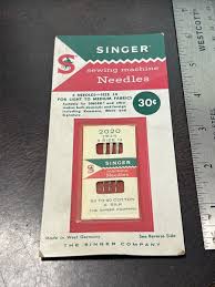 Vintage 1960s New Old Stock Sewing Buttons Singer Sewing Machine Needles #2020 | eBay