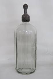 Nu Jersey Creme Seltzer Bottle Toronto Clear Bottle | Chairish