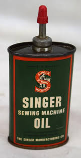 Vintage 3 oz Singer Sewing Machine Oil Oval Can w/Metal ...