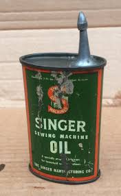 Vintage Singer Sewing Machine Oil Can: Simanco 120861 ...