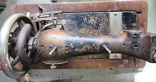 Antique Durkopp ?Sewing Machine Sign Schutz Marke Wood Base & Cover Gold Decor | eBay