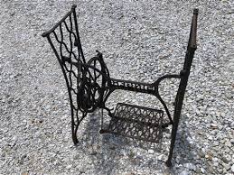 Treadle Sewing Machine, Cast Iron Base, Industrial Age ...