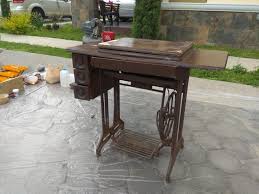 I restored this old Raby sewing table machine. These were ...