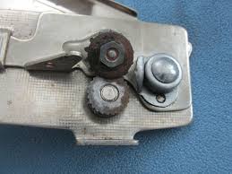 Vintage Swing-Away Manual Wall Mount Can Opener with Red ...