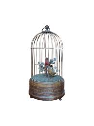 Vintage German Bird Cage Music Box with Singing Hummingbirds ...