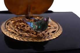 Sold at Auction: A tortoiseshell singing bird musical box ...