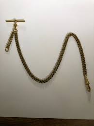 unusual vintage type solid brass single albert pocket watch ...