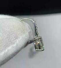 2.5Ct Round Cut Lab-Created Diamond Dangal/Drop Earing 14k ...