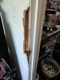 Can anyone guide me on how to fix this? (Door frame + trim) : r/handyman