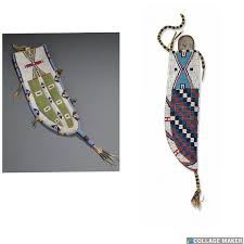 Indian Beaded Knife Cover Native American Sioux Handmade ...