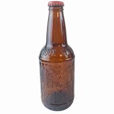 Vintage Sarsaparilla Amber Brown Glass Soda Bottle Sioux ...