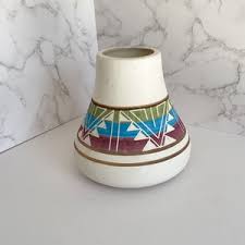 Vintage Sioux Indian Pottery Vase Vessel Clay - Native American Pottery Southwestern Vase Decor - Etsy