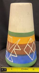 Vintage Sioux Pottery Rapid City South Dakota Vase Signed Swift Eagle w/Document | eBay Australia