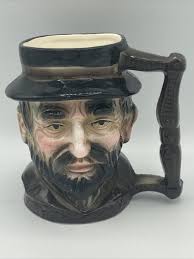 Vintage Ceramic Toby Mug Old Bearded Man Handle Accent Made ...