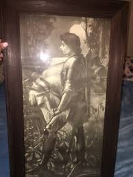 Antique Large Soldier With His Horse Manz Engraving Co Chicago Print | eBay